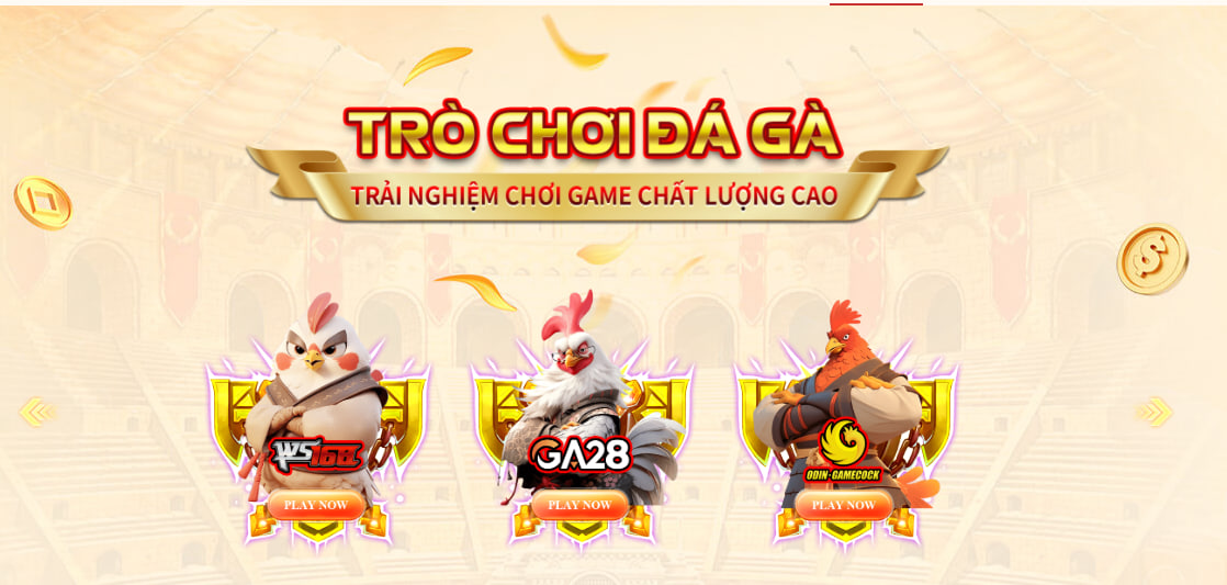 AU88 – TRANG CHỦ 27 Sảnh đá gà Au88 với các nhà cung cấp: WS168, GA28, ODIN